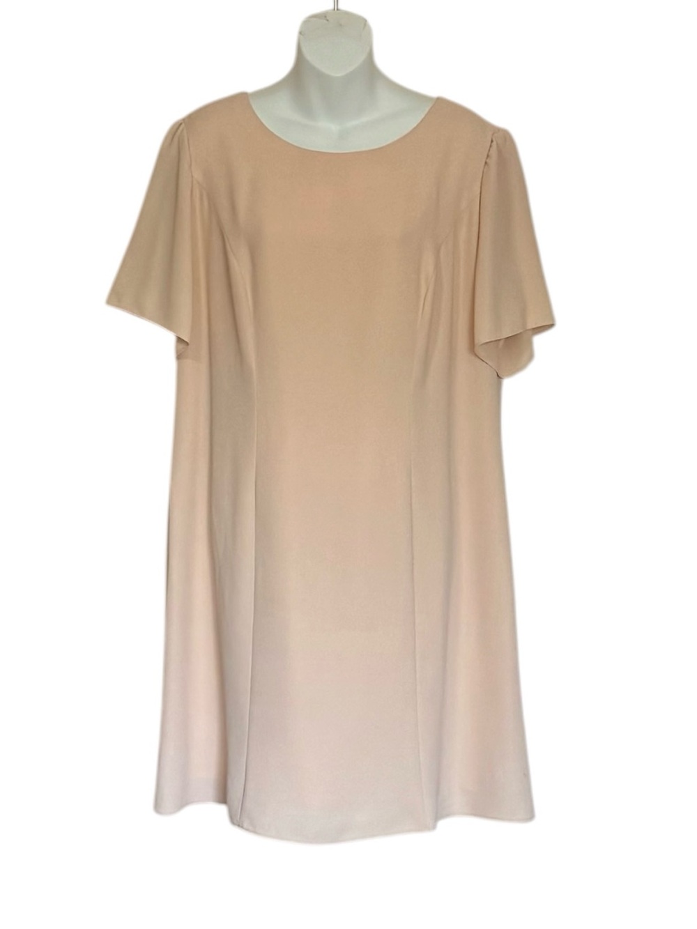 Ursula Of Switzerland Women's Shift Dress - Elegant Short Sleeve Size 16